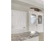 Entryway showcasing double doors with glass inlays and granite countertops at 10309 Canyon Valley Ave, Las Vegas, NV 89145