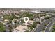 An aerial view showing a suburban home in a landscaped neighborhood with easy access to local highways at 1861 Windward Ct, Henderson, NV 89012