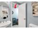 Bathroom featuring an open storage area, providing extra space for organization and convenience at 1861 Windward Ct, Henderson, NV 89012