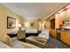 Well-appointed hotel suite combining living, sleeping, and dining featuring modern decor at 2000 Fashion Show Dr # 5509, Las Vegas, NV 89109