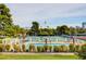 Community pool and tennis courts with meticulously maintained lawns, landscaping, and skyline views at 2017 Plaza De Cielo, Las Vegas, NV 89102