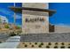 Striking Blacktail community entrance sign with stone and modern architectural details under a sunny sky at 2115 Noble Perch St, Las Vegas, NV 89138