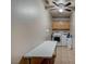 Functional laundry room with washer, dryer, cabinets, and folding table at 2712 Peekskill Ave, Henderson, NV 89052