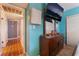 Hallway view with bedroom and bathroom entrance at 2732 Johannson Ln, Las Vegas, NV 89115