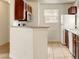 The kitchen features stainless steel appliances, granite countertops, and wood cabinets at 2801 N Rainbow Blvd # 102, Las Vegas, NV 89108