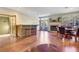 Cozy living space featuring a fireplace, dining table, and bar area at 2801 N Rainbow Blvd # 102, Las Vegas, NV 89108