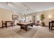 Spacious recreation room with a pool table, seating, and natural light at 2801 N Rainbow Blvd # 102, Las Vegas, NV 89108