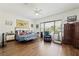 Spacious main bedroom with hardwood flooring, ceiling fan and good natural light at 2962 Gettysburg Ave, Henderson, NV 89052