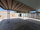 Large backyard with covered patio area and shed at 30 Diamond Cir, Las Vegas, NV 89106