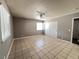 Neutral bedroom with fan, window and closet at 30 Diamond Cir, Las Vegas, NV 89106