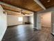 Spacious living room features wood-look flooring and a striking wooden ceiling with recessed lighting at 30 Diamond Cir, Las Vegas, NV 89106
