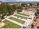 Overhead view of bocce ball court area in a well-maintained community at 3032 Bonnie Rock Dr, Las Vegas, NV 89134