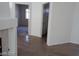 Hallway with tiled floors that leads to the bedroom and bathroom at 3401 Conan St # 103, Las Vegas, NV 89129