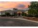 Beautiful single-story home with mature landscaping and a walkway leading to the front door at 3684 Mooncrest Cir, Las Vegas, NV 89129