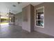 Expansive covered patio offers views of the backyard and pool, perfect for entertaining or relaxing at 3684 Mooncrest Cir, Las Vegas, NV 89129