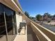 Outdoor balcony area with seating area, lighting and nice neighborhood views at 3740 Desert Marina Dr # 12, Laughlin, NV 89029