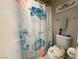 Bathroom shower featuring a curtain with a sea life theme at 3740 Desert Marina Dr # 12, Laughlin, NV 89029
