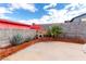 Backyard with a brick barbecue area at 3905 Cherokee Ave, Las Vegas, NV 89121