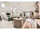Spacious, modern kitchen with stainless steel appliances and a large center island for cooking and entertaining at 421 Malpaso St, Las Vegas, NV 89138