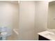 Neutral bathroom with a tub-shower combination and a modern vanity at 4274 Tarim St, Las Vegas, NV 89147
