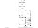 Detailed floorplan illustrating the layout of the first floor, including the kitchen, living room, and garage at 4436 Mural Glen Ct, North Las Vegas, NV 89084