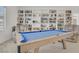 Well lit game room featuring a pool table with an amazing bookcase at 4436 Mural Glen Ct, North Las Vegas, NV 89084