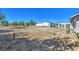 Desert backyard featuring a large, empty lot with minimal landscaping elements and clear blue skies at 481 Jarvis Rd, Pahrump, NV 89060