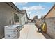 This backyard has a desert landscape and a small lawn, perfect for outdoor activities at 4813 Canadian Dr, Las Vegas, NV 89130