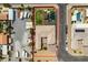 Aerial shot showcasing the property layout, pool, and adjacent yard and neighborhood at 5120 Lone View Pl, Las Vegas, NV 89149