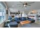 Open living space featuring a sectional sofa, modern decor, and an airy atmosphere at 5120 Lone View Pl, Las Vegas, NV 89149