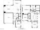 Detailed floor plan showing layout of both floors, including kitchen, bedrooms, and baths at 525 Monarch Ridge Ct, North Las Vegas, NV 89084