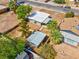 Aerial view of property showing landscaping and proximity to neighborhood amenities at 5867 Bunch St, Las Vegas, NV 89122
