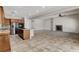 Gourmet kitchen with island, modern appliances, and open layout to the living space at 5903 Karnes Ranch Ave, Las Vegas, NV 89131