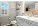 Stylish bathroom features a modern vanity and decorative tiling at 5965 Sierra Medina Ave, Las Vegas, NV 89139