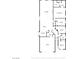 Detailed floor plan showcasing layout of living room, bedrooms, kitchen, and bathrooms at 5965 Sierra Medina Ave, Las Vegas, NV 89139
