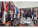 Spacious walk-in closet provides ample storage and organization at 5965 Sierra Medina Ave, Las Vegas, NV 89139