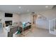 Inviting living room with fireplace, neutral paint, recessed lighting, and view to other rooms at 7409 Central Butte Ave, Las Vegas, NV 89129
