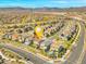 Aerial view of new construction homes in a Primary-planned desert community at 828 Parker Mesa St, Las Vegas, NV 89138