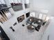 Open concept floor plan featuring a living room with vaulted ceilings and large windows at 10143 Canyon Hills Ave, Las Vegas, NV 89148