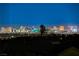 Beautiful elevated nighttime view of the city skyline at 1637 Wellington Springs Ave, Henderson, NV 89052