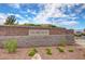 Attractive neighborhood sign at the entrance of the Tall Mesa Village community at 2092 Wildwood Lake Street, Henderson, NV 89052