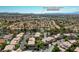 Aerial view of a community near Green Valley Ranch Resort Spa + Casino with lush greenery at 2097 Eaglepath Cir, Henderson, NV 89074