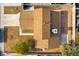 Aerial view of home featuring roof detail, side yard, and drought-tolerant landscaping at 2346 Roan Ave, Las Vegas, NV 89119