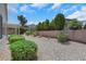 Backyard with desert landscaping and privacy wall at 2349 Orangeburg Pl, Henderson, NV 89044