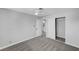 Nicely sized bedroom featuring large closet, ceiling fan, and natural light at 3791 El Camino Rd, Las Vegas, NV 89103