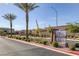 View of the Aries Pointe and Nova Pointe community sign with well manicured desert landscaping at 3808 Seyfert Ave, North Las Vegas, NV 89084