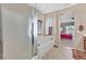 Bathroom including a shower and a soaking tub with a view to the Primary bedroom at 5226 Lignum Ave # 1, Pahrump, NV 89061