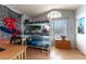 A bedroom with a bunk bed and a desk at 812 Rio Poco Ct, Henderson, NV 89015