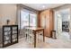 Cozy breakfast nook features seating for three and access to lots of storage at 8212 Swallow Falls St, North Las Vegas, NV 89085