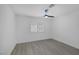 Bright bedroom with a ceiling fan and wood floors at 9437 January Dr, Las Vegas, NV 89134